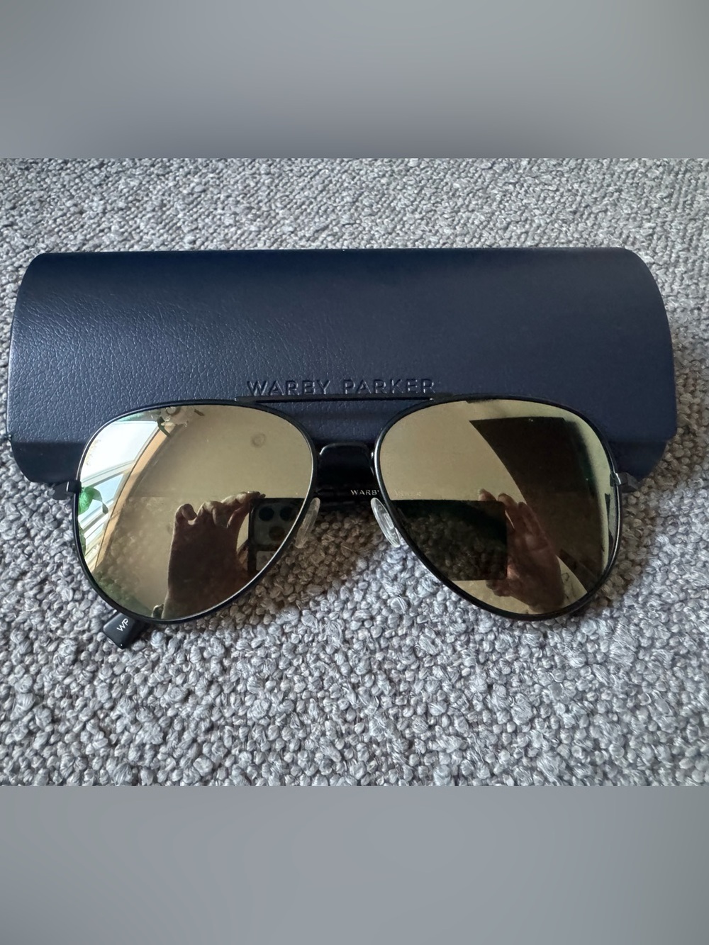 Warby Parker Aviator Sunglasses in Bushed Ink